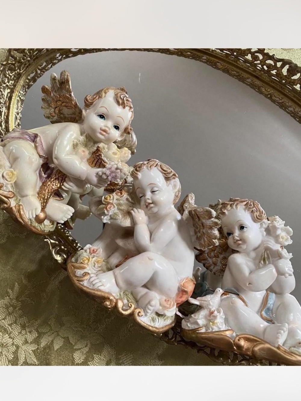 Vintage cherubs angels midcentury home decor 1960’s set of 3 K's Collection